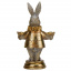 Декоративная статуэтка Кролик с подносом Gold 15х10х9 см Lefard Золотистый AL229130 Херсон