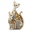 Фигурка интерьерная Cat with a kitten 27 см ArtDeco AL117993 Вишневое