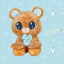 Іграшка ведмідь Peekapets 30 см Коричневий KD226492 Ізюм