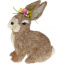 Фигурка интерьерная Rabbit with Flowers 21x13x31 см Bona DP118206 Хуст