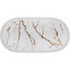Фарфоровое блюдо Esmalte de Mármol blanco овальное 30х16.5х2.5см DP186201 BonaDi Київ