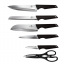 Набор ножей из 7 предметов Berlinger Haus Black Silver Collection (BH-2796) Харьков
