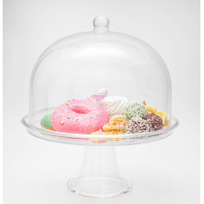 Подставка с крышкой для торта One Chef акриловая 38×32,5 см