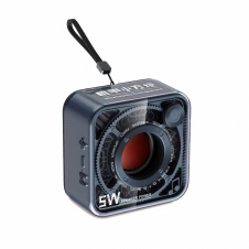 Портативная мини-колонка Lugi 5W BT/TF/USB/AUX 5 Вт синяя (DW12NB)