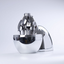 Набор столовых приборов TS Kitchen 24 штук серебро (HP7881S)