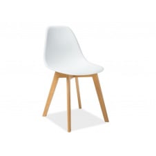 Стілець MORIS бук/білий