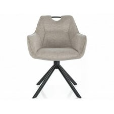 Стілець REMO BREGO чорний каркас/св.беж 31