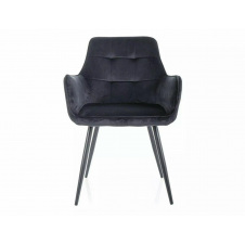 Стілець LEMON VELVET чорний каркас/чорний BL.19