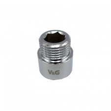 Удлинитель V&amp;G 1"x10 ВН хромированный