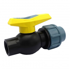 Кран шаровой зажимной SANTEHPLAST PP 20х1/2" ВР