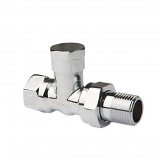 Кран радиаторный FADO 1/2" отсекающий нижний прямой