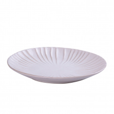 Тарелка TS Kitchen плоская круглая из фарфора 20.5см белая (HP638)