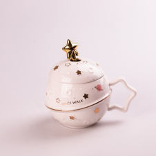 Чашка керамическая TS Kitchen Space Walk 500 мл Белый (HP8226W)