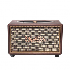 Портативная колонка OneDer D6 BT/TF/USB/AUX 40 Вт коричневая (D6BR)