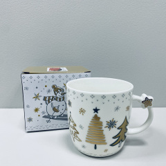 Чашка порцелянова BonaDi 311-135 Beautiful Winter Ялинки 360 мл Кропивницький