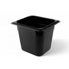 Гастроємність із поліпропілену One Chef 1/6 150 мм Чорний Бердичів