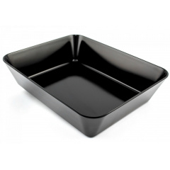 Блюдо прямоугольное One Chef из меламина 31,5×25,4×7,2 см Черное Хмельницький