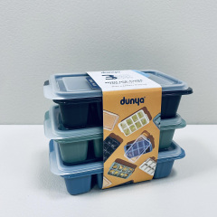 Набір форм для льоду Dunya Plastik Mini 16019 3 шт 12,6х7,2х3,2 см Миколаїв