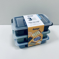 Набір форм для льоду Dunya Plastik Mini 16019 3 шт 12,6х7,2х3,2 см Миколаїв