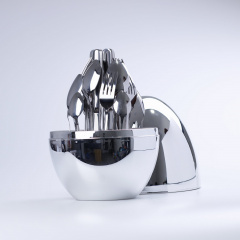 Набір столових приборів TS Kitchen 24 штуки срібло (HP7881S) Київ