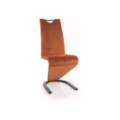 Стілець H090 VELVET чорний каркас/цинамон BL.4215 Балаклея