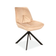 Стілець BOOGIE I VELVET чорний каркас/беж BLUVEL 28 Васильевка