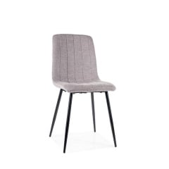 Стілець ALAN BREGO чорний каркас/сіре 07 Новомосковск