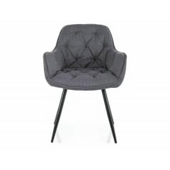 Стілець CHERRY BJORN чорний каркас/сірий 13 Кушугум