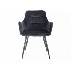 Стілець LEMON VELVET чорний каркас/чорний BL.19 Южноукраїнськ