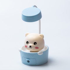 Дитяча настільна лампа Happy Life Cute Pets з точилкою для олівців блакитний (HP12268B) Балаклія