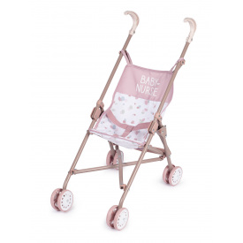 Прогулочная pink powder коляска-трость для кукол Smoby OL226848