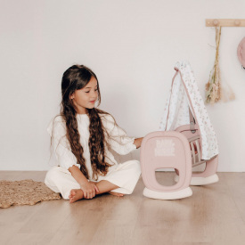 Колыбель Нежная пудра с балдахином для пупса Baby Nurse Smoby IG-OL185823