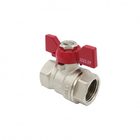 Кран шаровой V&amp;G Optima 1/2" ВВ красная бабочка