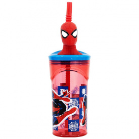 Стакан с трубочкой 360 мл Stor Spider-Man (74766)