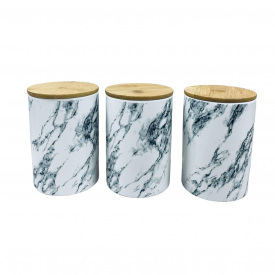 Набір банок BonaDi 304-977 3 шт Marble