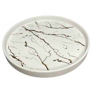 Блюдо фарфоровое BonaDi 805-700 Мраморная роскошь 25,5 см