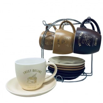 Сервіз чайний на стійці S&T 15200 12 предметів 270 мл Кав'ярня