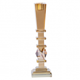 Підсвічник скляний TS Kitchen Sunset 25 см (HP36555M)