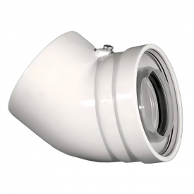 Колено коаксиальное ANTKALIP 60/100 мм ВН 45° (CE.00.30 C)