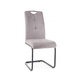Стілець AXO BREGO чорний каркас/сіре 07