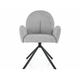 Стілець PLANET RAVEN чорний каркас/сірий 06