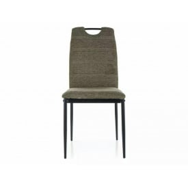 Стілець RIP BREGO чорний каркас/оливковий 77