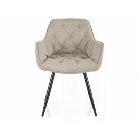 Стілець CHERRY BJORN чорний каркас/св.беж 24