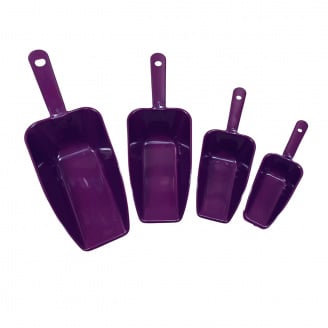 Набір мірних совочків URVE UR-3041 4 шт Фіолетовий