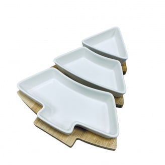 Менажниця OLens ялинка Білий 8030-353