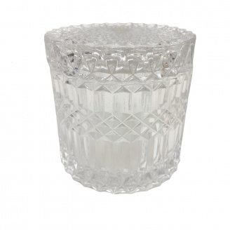 Цукорниця скляна OLens Прозоре задзеркалля 10,5х10,5 см O102-301