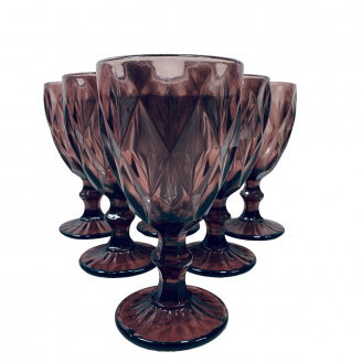 Набор бокалов для вина A-PLUS 9051 6 шт 310 мл Purple