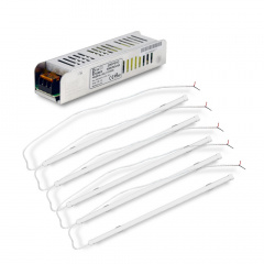Комплект светильников LED линейных Faraday Electronics 5 шт и Блок питания Full Energy BGL1-12V60W Львов