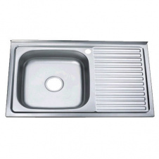 Фото - Кухонна мийка накладна Zerix Z8050L-06-160E satin (ZX1612) Кухонна мийка накладна Zerix Z8050L-06-160E satin (ZX1612)