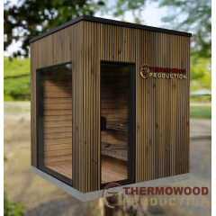 Модульна міні лазня 2,3 х2, 3м Gartensauna-17 від Thermowood Production під ключ від виробника Чернівці